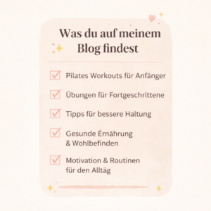 Pilates für Anfänger