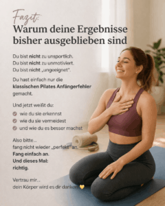 3 Fehler Anfängerpilates