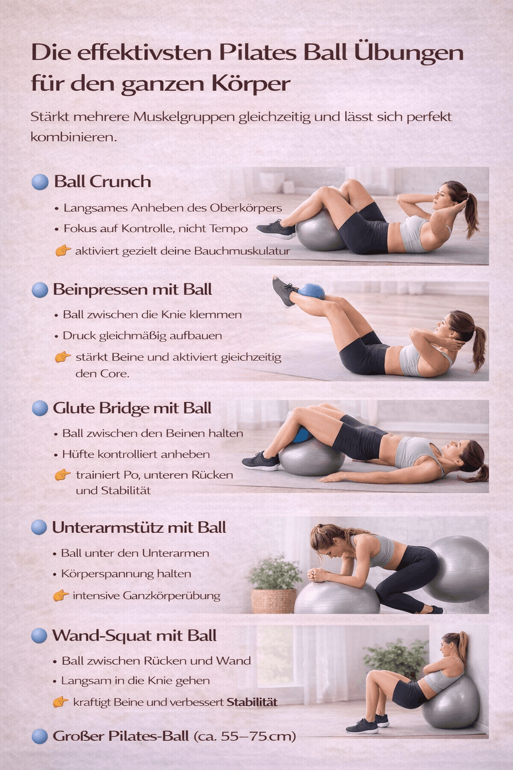 Effektive Ball Pilates Workouts