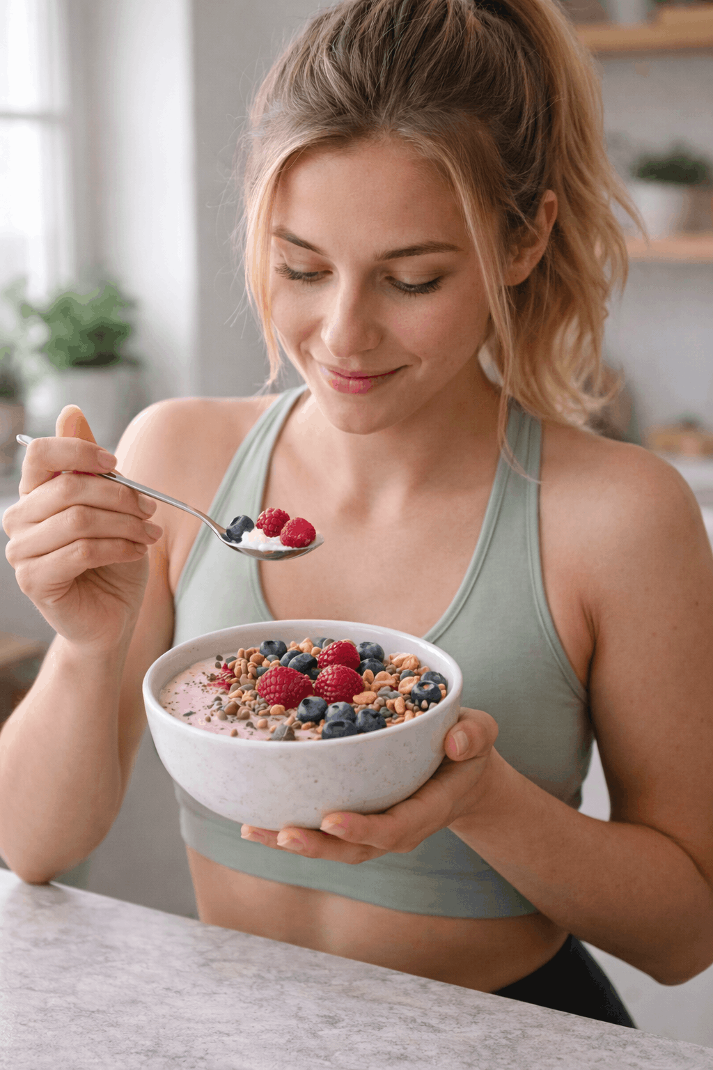 Quark Bowl mit Beeren