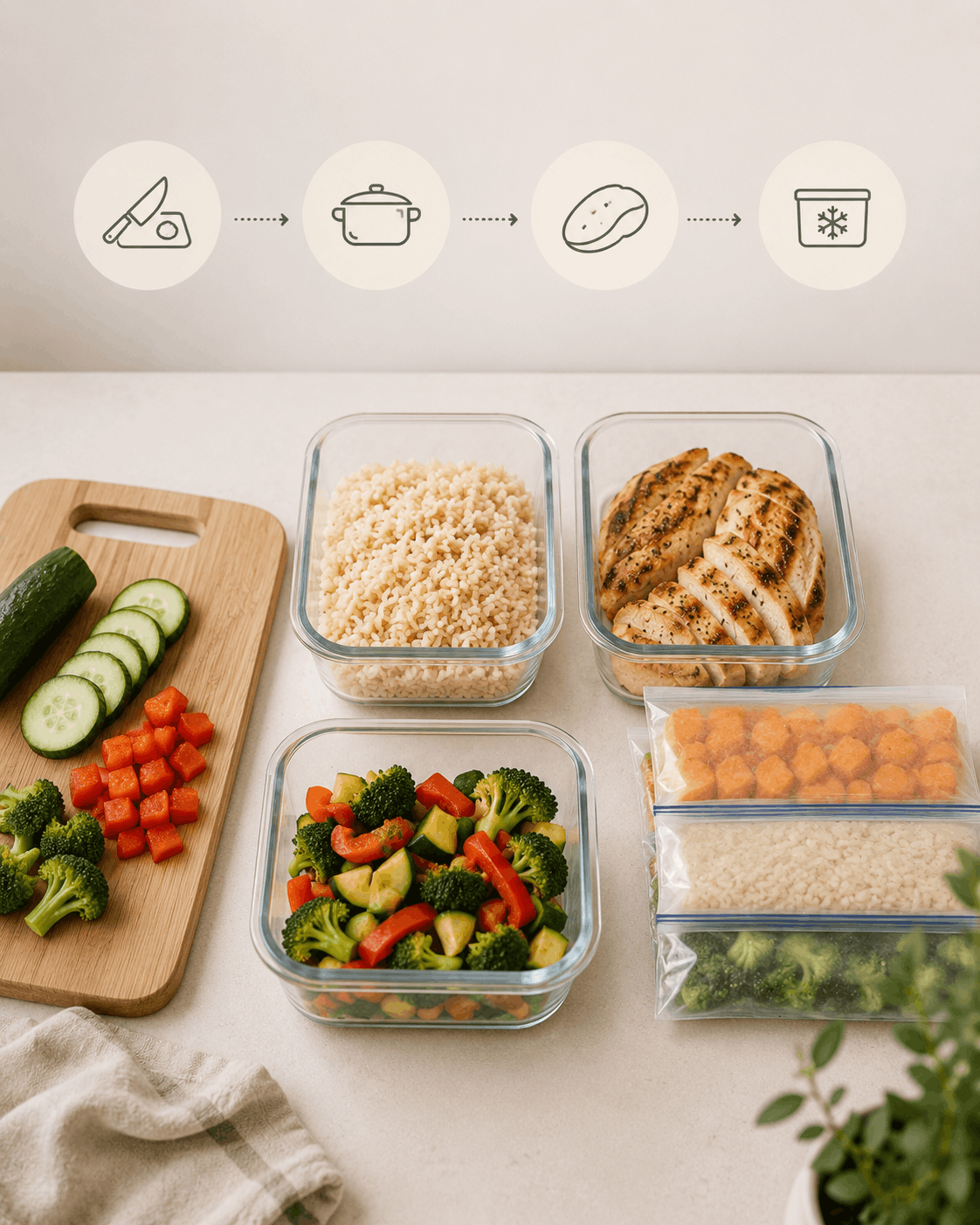 Proteinreiches Abendessen