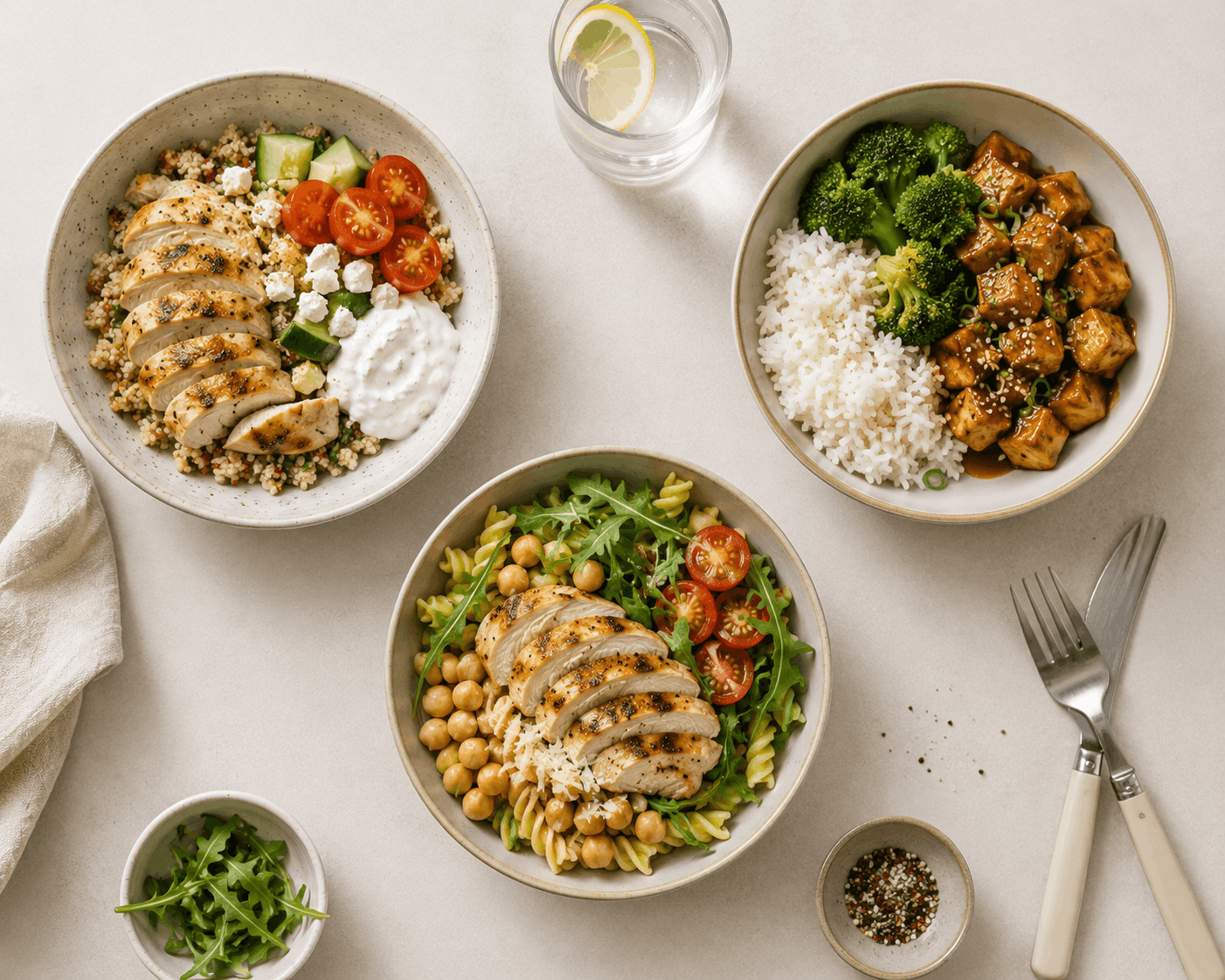 Proteinreiches Mittagessen