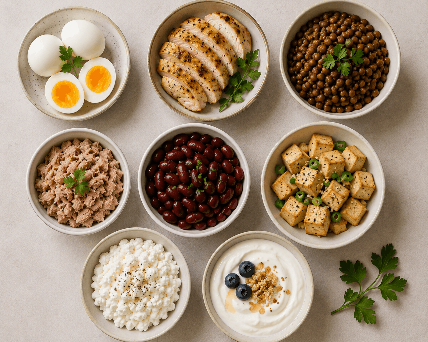 Proteinreiches Mittagessen